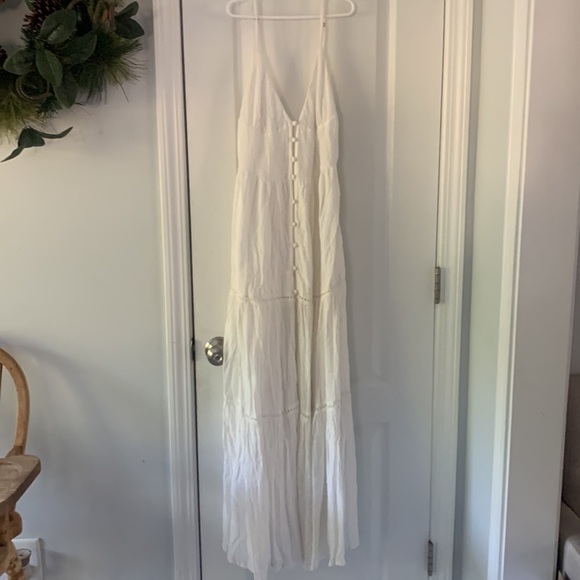 L*Space Women's Sunrise Escape Maxi Dress Swim Cover Up Size S‎ shimmer - Picture 10 of 11